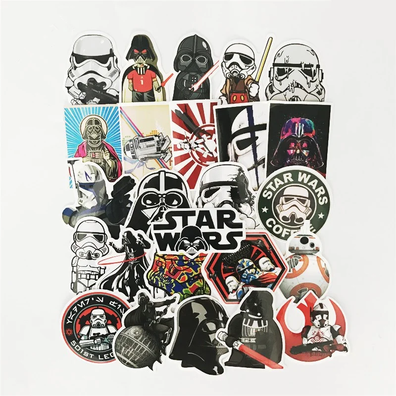 Горячая 25 шт. Star Wars Наклейки для ноутбука скейтборд мотоцикла Домашний Декор