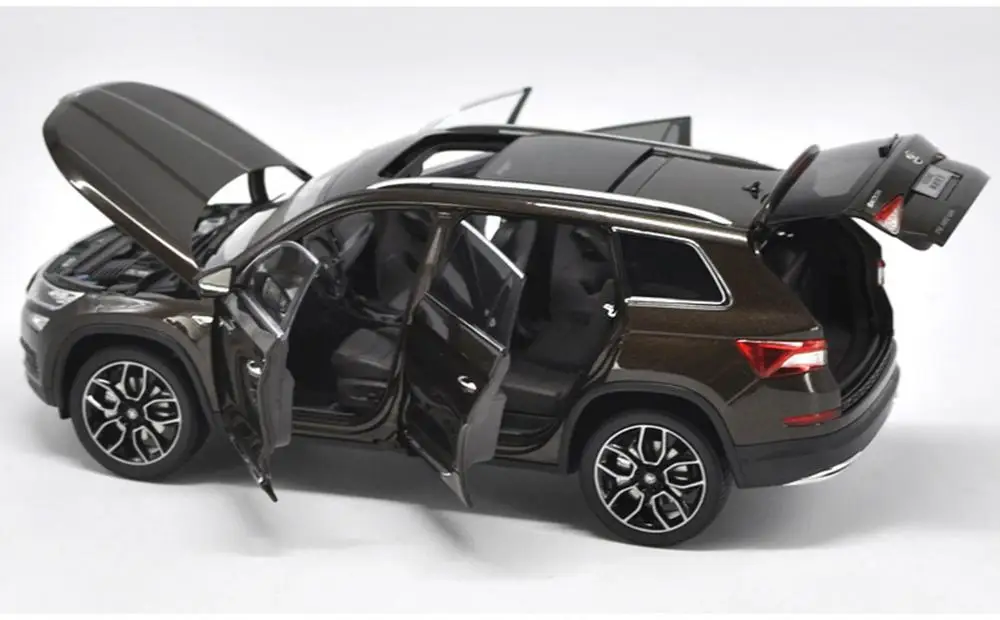1/18 VW Volkswagen Skoda KODIAQ внедорожник коричневый литой автомобиль Модель Коллекция игрушек