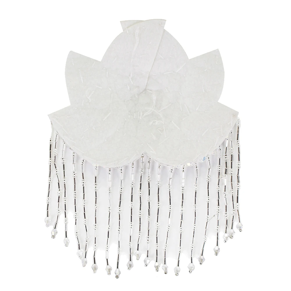 Блестки ручной работы кленовые блестящие значки с бахромой эполета