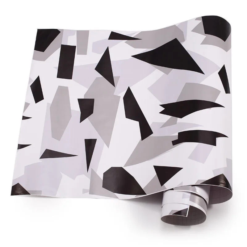 Высокое качество треугольник камуфляж винил обертывание стикеры пленка для