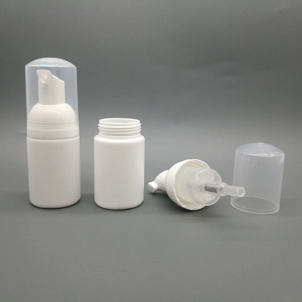 24 шт./лот 30 мл HDPE белая пенопластовая бутылка с насосом пластиковый Пустой