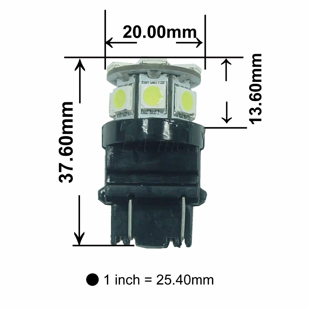 PA LED 4 шт. x 3157 13SMD 5050 красный светодиод авто задний автомобильный стоп-сигнал с
