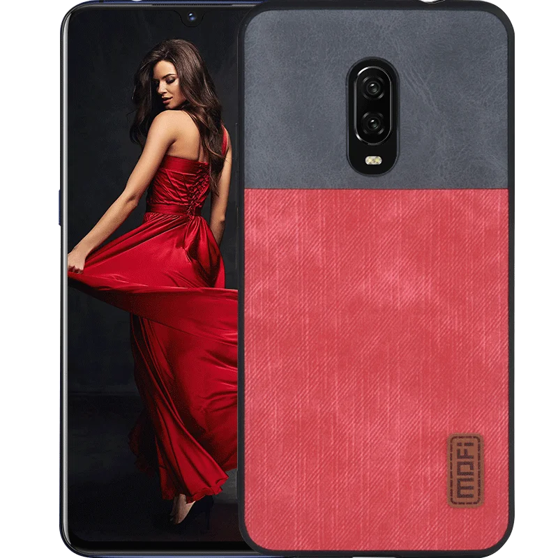 Для Oneplus 6 T чехол One plus силиконовый джинсовый кожаный магнитный автомобильный