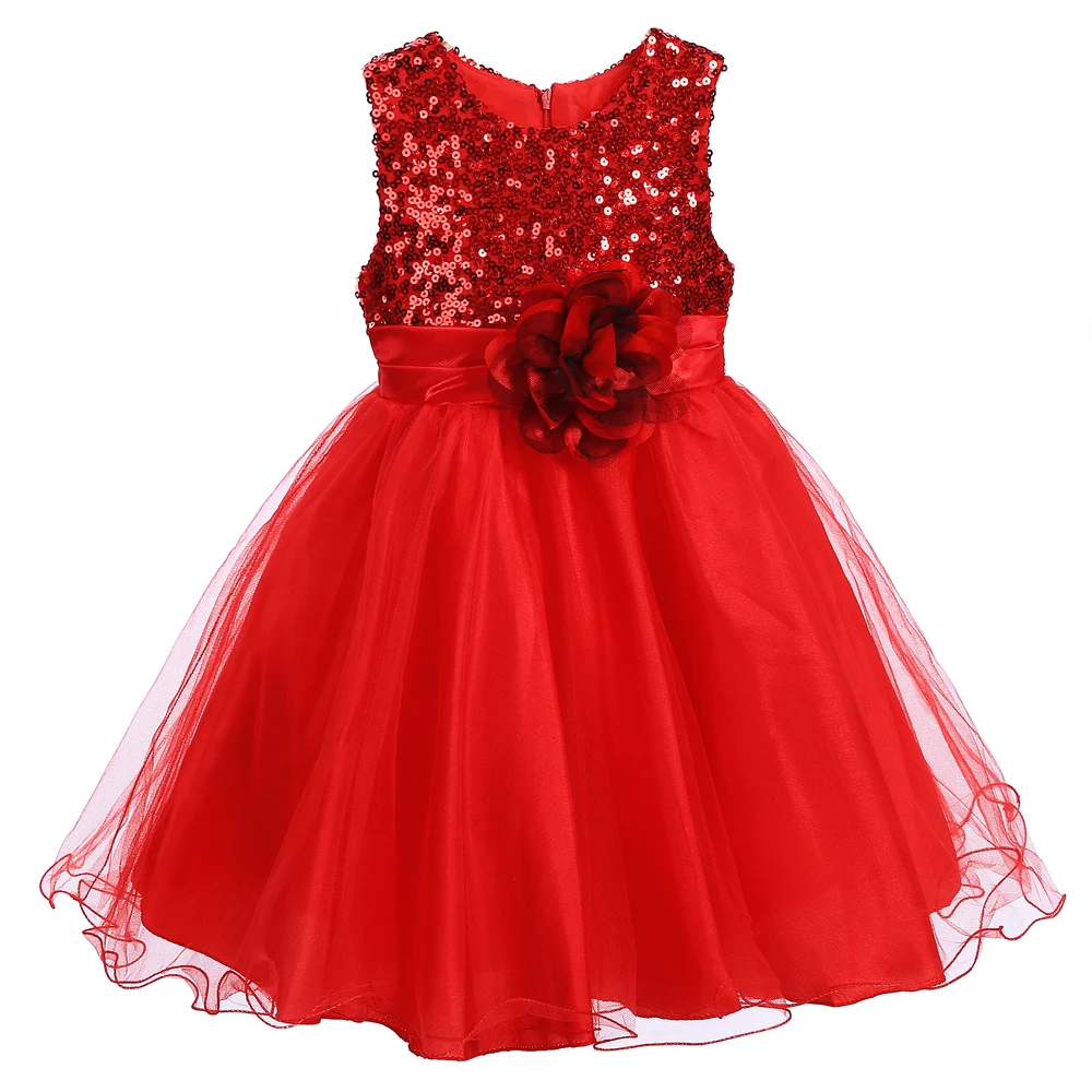 Girls Dresses Flower Dress For Girl Red Wedding Princess Baby GD31126-1 | Детская одежда и обувь