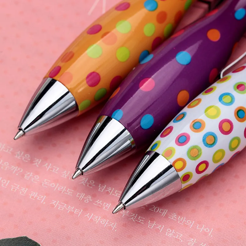 (24 шт./лот) 2016 новинка креативная искусственная красочная точка Шариковая ручка