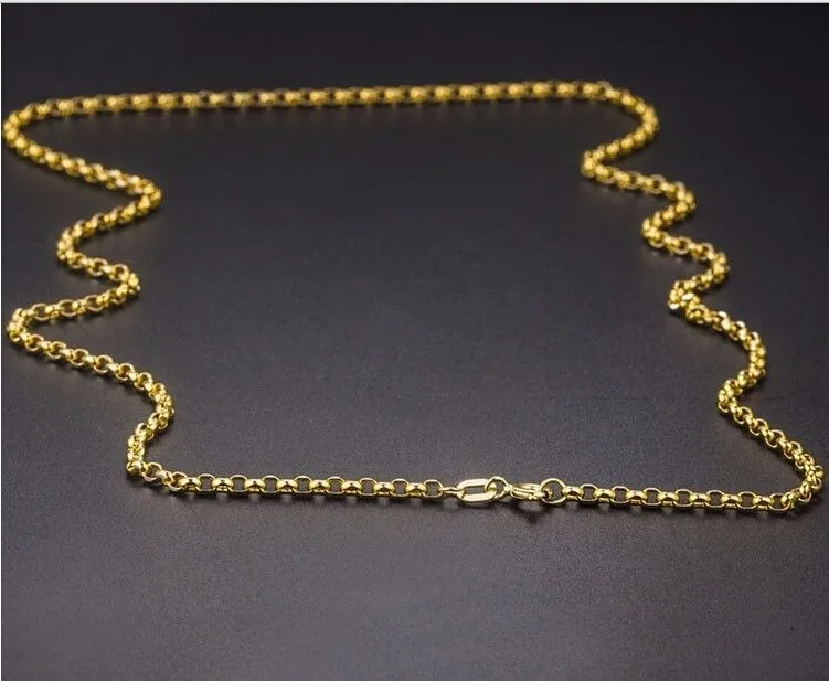 Оригинальное однотонное женское ожерелье/ожерелье из кабельной цепи/2 11g|gold chain