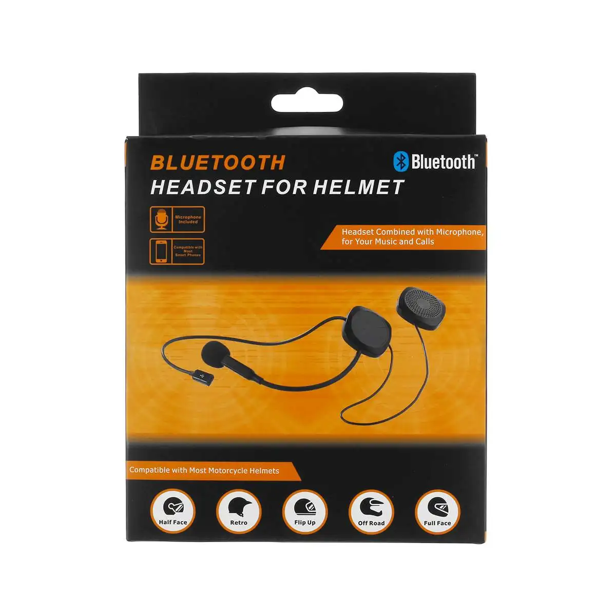 50 м водонепроницаемый Мото bluetooth беспроводной анти-помехи шлем гарнитура Hands Free bluetooth V4.2 домофон для мотоцикла