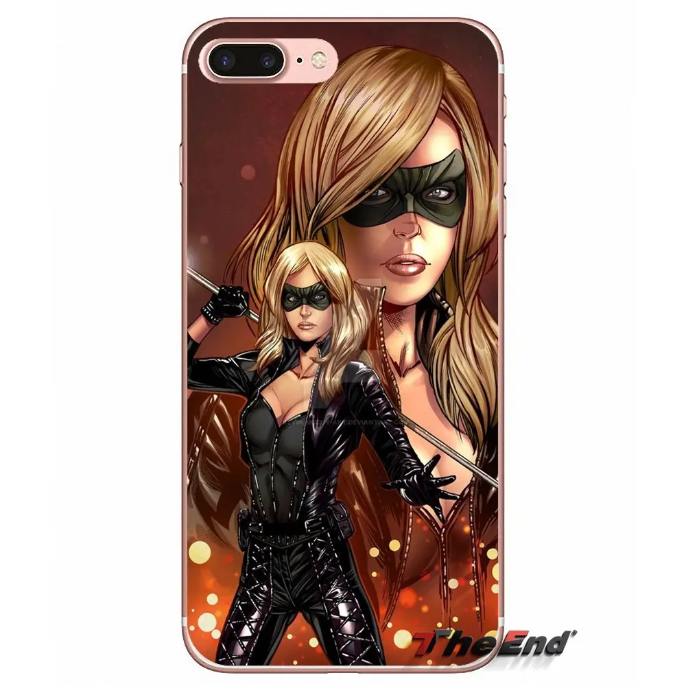 Artgerm черный Канарские комиксы цифровой чехол для samsung Galaxy S2 S3 S4 S5 MINI S6 S7 edge S8 Plus Note 2 3