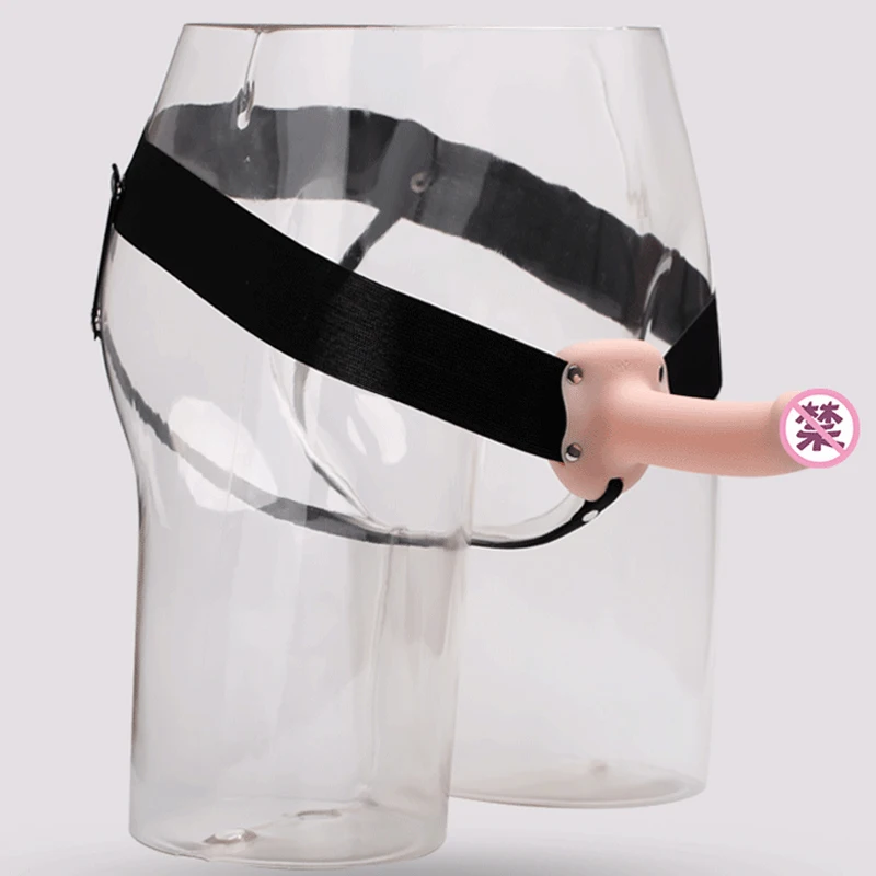 Реалистичный Пенис в Трусиках с Силиконовым Фаллоимитатором на Ремне с Пустым Цилиндром для Взрослых Товаров для Секса для Мужчин Геев Мастурбации.