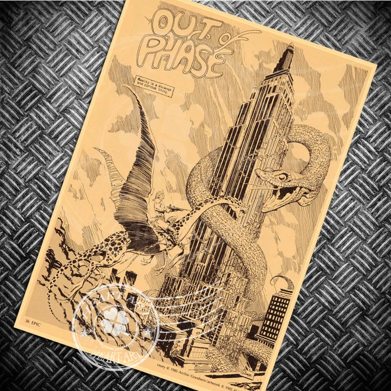 Старинные Плакат Статуя Свободы Гостиная Постер Фильма Ретро Крафт Бумага Бар