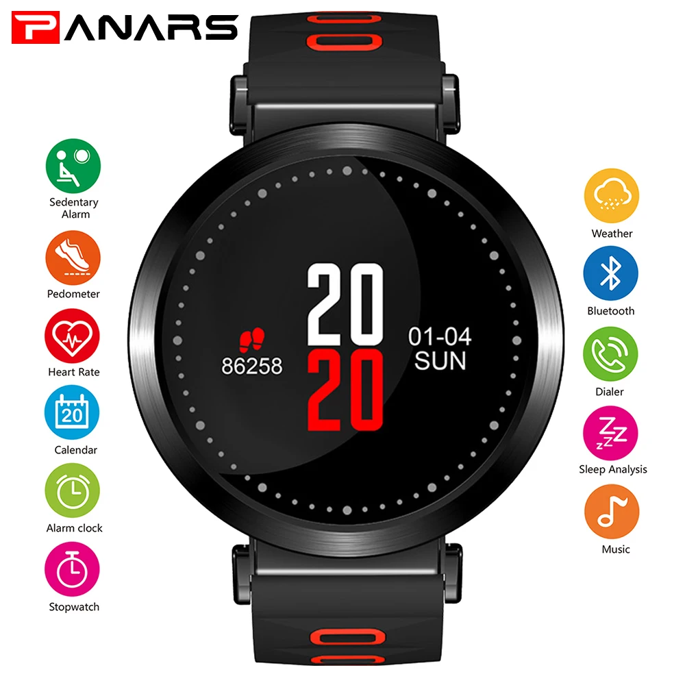 Мужские Смарт часы PANARS Bluetooth для мужчин GPS пульсометр спортивный плеер музыка
