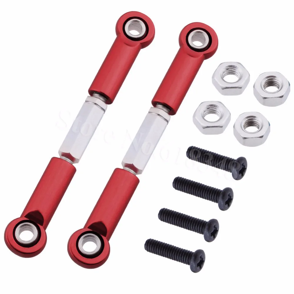 10P Adjustable Aluminum Toe links 53mm-63mm Turnbuckle & Rod ends For Traxxas 1/16 Slash 4WD RC Hobby Car Hop Up 7038X | Игрушки и
