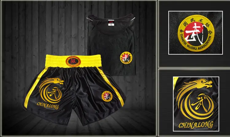 Шорты с вышивкой Sanda mma тренировочные шорты одежда для фитнеса Муай Тай