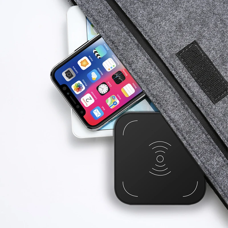CinkeyPro Wireless Charger Charging Pad for iPhone 8 10 X Samsung S7 S8 5V/1A Adapter Charge Mobile Phone QI Device Universal | Мобильные