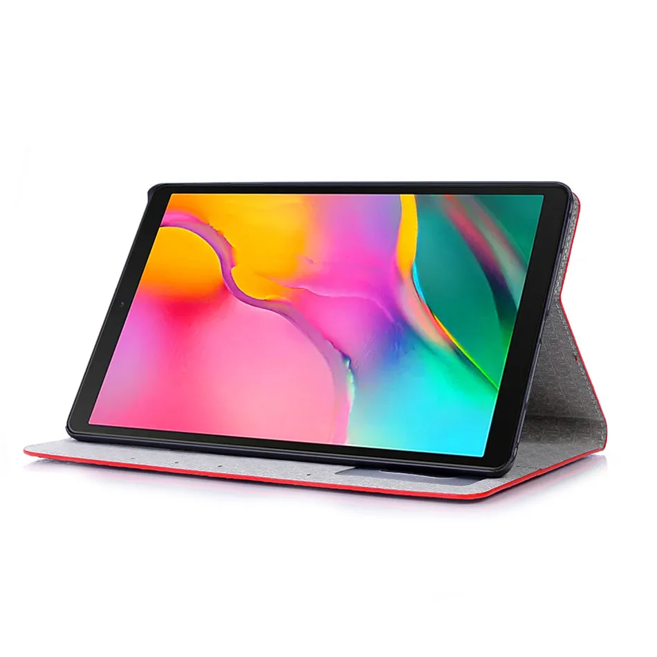 Чехол для samsung Galaxy Tab A 10,1 T510 T515, чехол для планшета с отделением для карт tab A SM-T510, 10,1 дюймов, чехол-подставка+ пленка+ стилус
