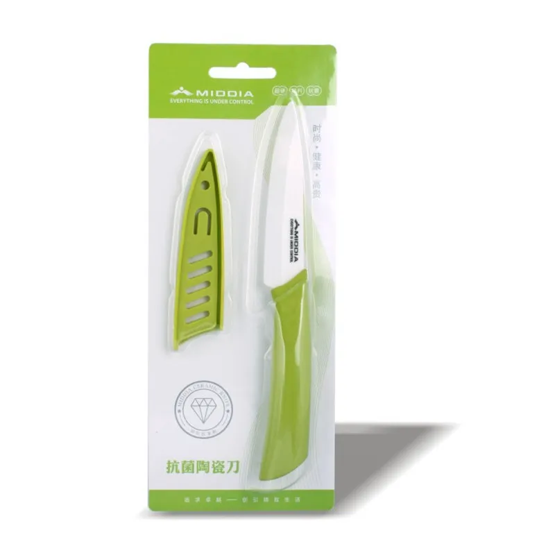 Подарок для 4 &quotКерамический нож фруктов и овощей с оболочкой кемпинга стейка