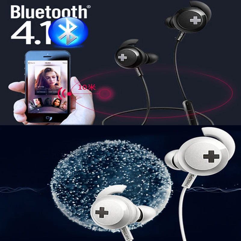 Новинка 2018 гарнитура Philips SHB4305 с басами и беспроводными наушниками вкладышами