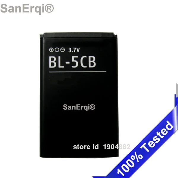 BL-5CB аккумулятор для nokia 1000/1010/1100/1108/1110/1111/1112/1116/2730/1616/1800 батарея BL-5CB BL 5CB батарея SanErqi