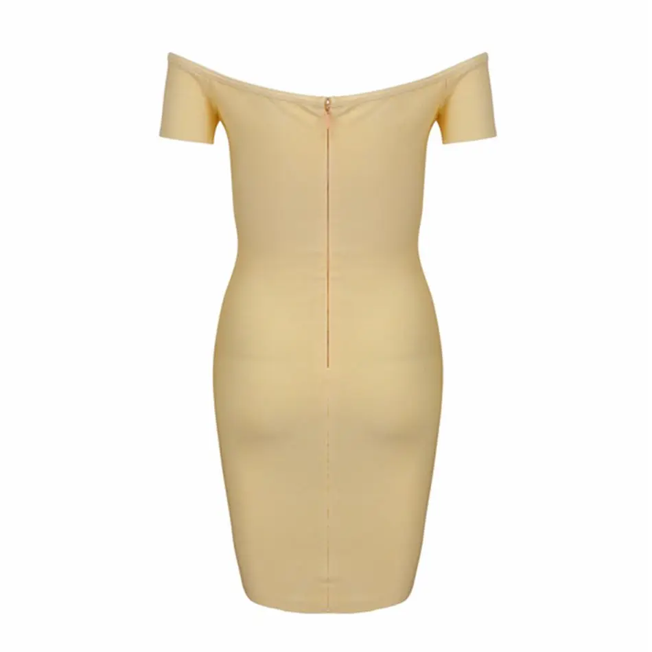 2017 Newest Summer Bandage Dress Women Celebrity Party Short Sleeve Off Shoulder Slash Neck Lace-up Sexy Vestidos | Женская одежда