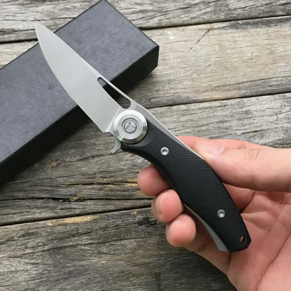 Складной мини нож LDT Bear Dark стальной клинок G10 лезвие D2 карманный тактический