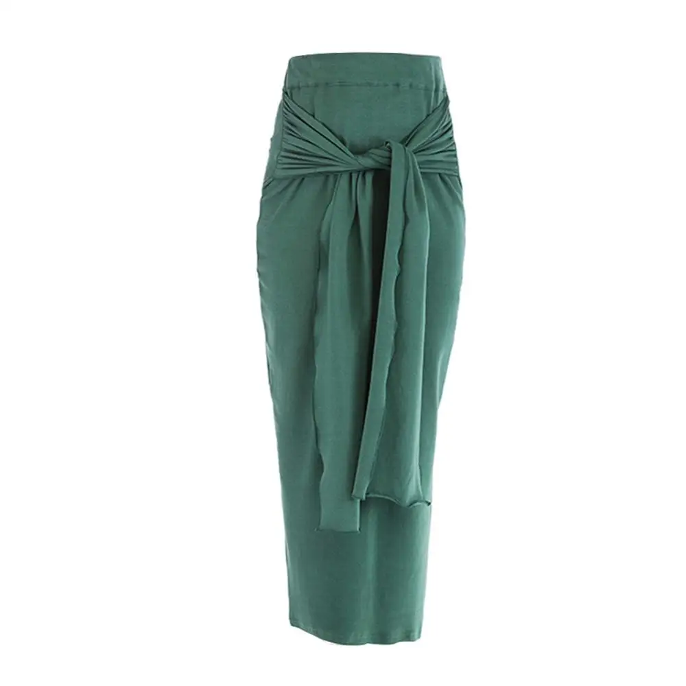 

2019 New Skirt Fashion Sexy Women's Casual High Elastic Waist Slimming Lady Tight Long Solid Color Skirt Elegant Skrit