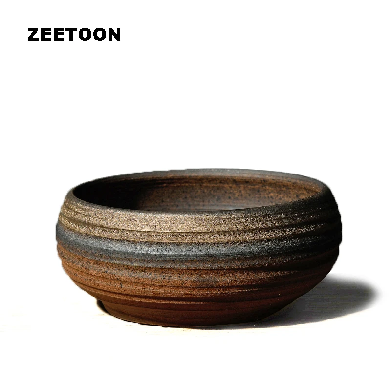 Zen японский стиль винтаж грубая керамика чай мойка винтажный чайный набор кунг-фу