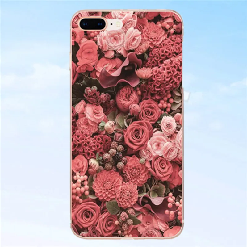 MPCQC силиконовый чехол для iPhone 6 s 8 Plus X XS Max Мягкие TPU цветок листья птица 7 6S |