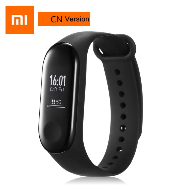band3 CN Version Xiaomi mi Band 3 умный Браслет OLED сенсорный экран фитнес-трекер mi Band 3 глобальная версия сердечного ритма водонепроницаемый смарт-браслет - Цвет: band3 CN Version