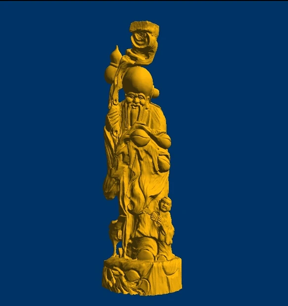 

3D model Computer engraving relief in STL file format The god of longevity 5