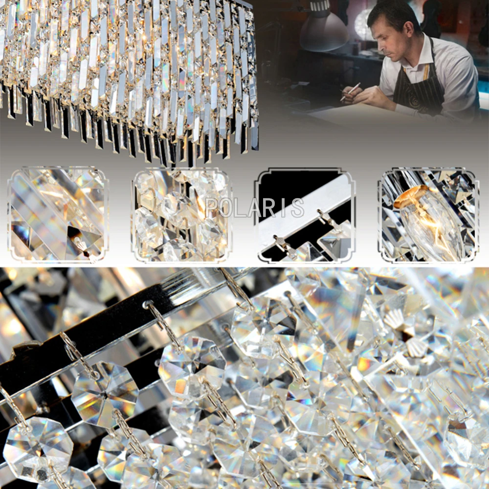 

Modern K9 Crystal Chandelier Lighting LED Cristal Hanging Light Fixture Bedroom Lighting Living Dining Room Chandeliers Light