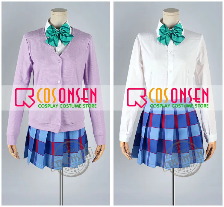COSPLAYONSEN Love Live! Нико Ядзава Школьная форма Косплей Костюм Полный комплект все