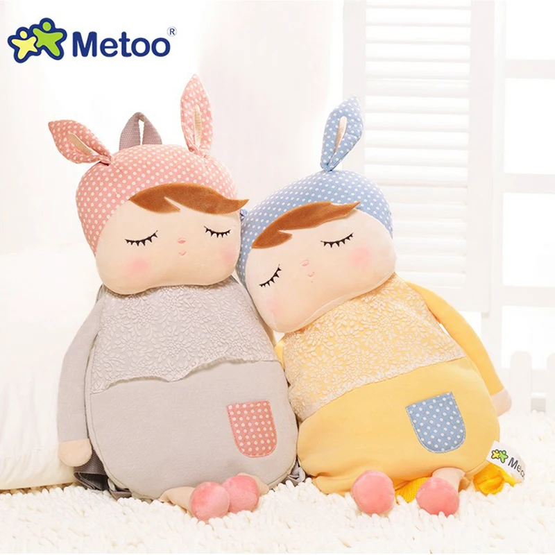 Kawaii плюшевый рюкзак Metoo мягкие милые Мультяшные животные игрушки для девочек детские школьные сумки на плечо маленькие сумки для детского сада