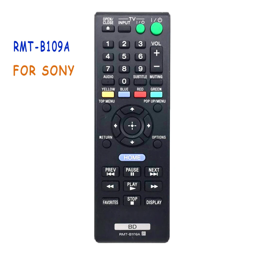 Новый оригинальный пульт дистанционного управления для Sony RMTB109A Blu Ray плеер BD RMT B109A