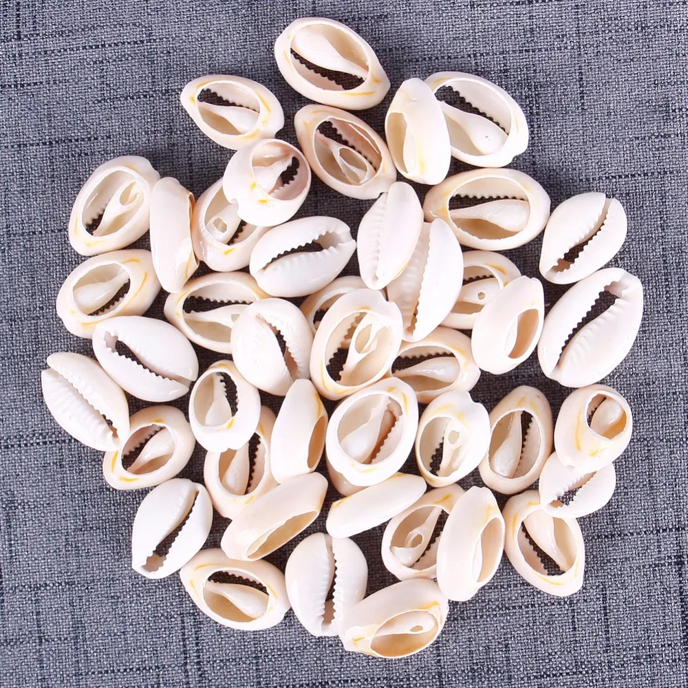 50 шт./упак. два разных Размеры кремово белый натуральный Sea Shell Loose Beads аксессуары