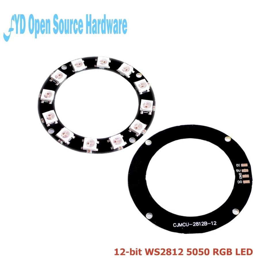 1 шт. 12 бит WS2812 5050 RGB LED умное полноцветное Кольцо для макетной платы|development board|ring