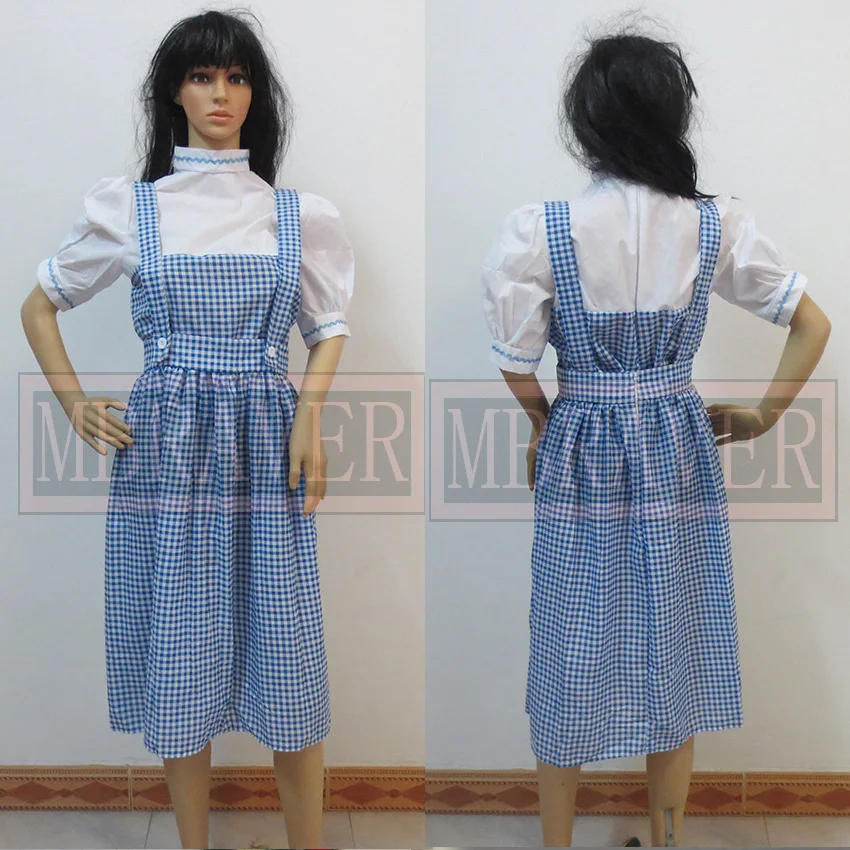 Костюм для косплея волшебник Оз Dorothy изготовленный на заказ бесплатная доставка |