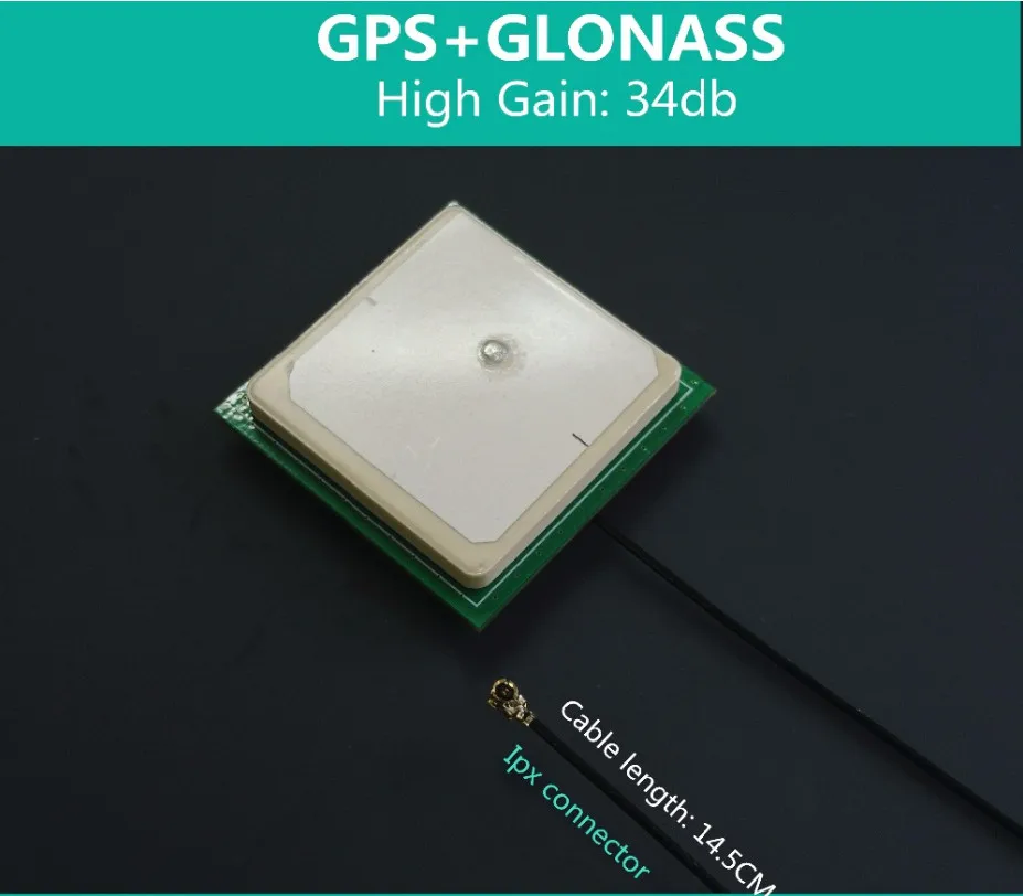 Разъем IPX GPS GLONASS антенна 34DB RTK с высоким коэффициентом усиления NEO M8P/8U/8L M8T/6T GNSS