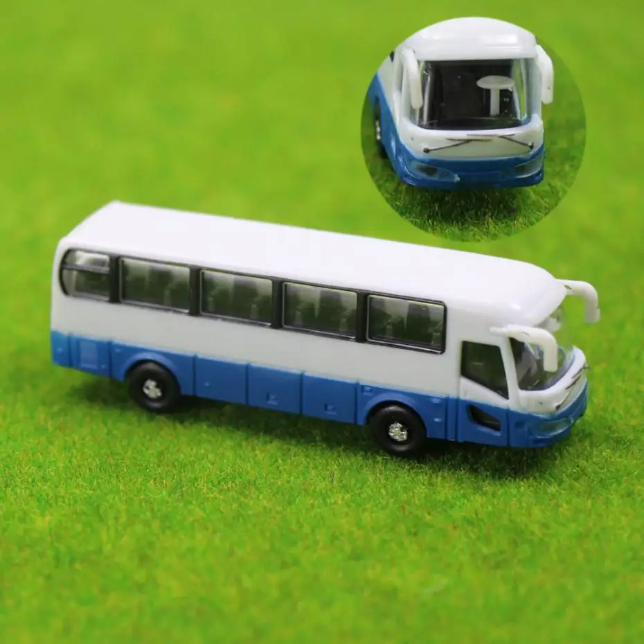 4pcs Model Cars Buses 1:150 N Scale Railway Layout Plastic NEW Free Shipping BS15001 railway modeling | Игрушки и хобби