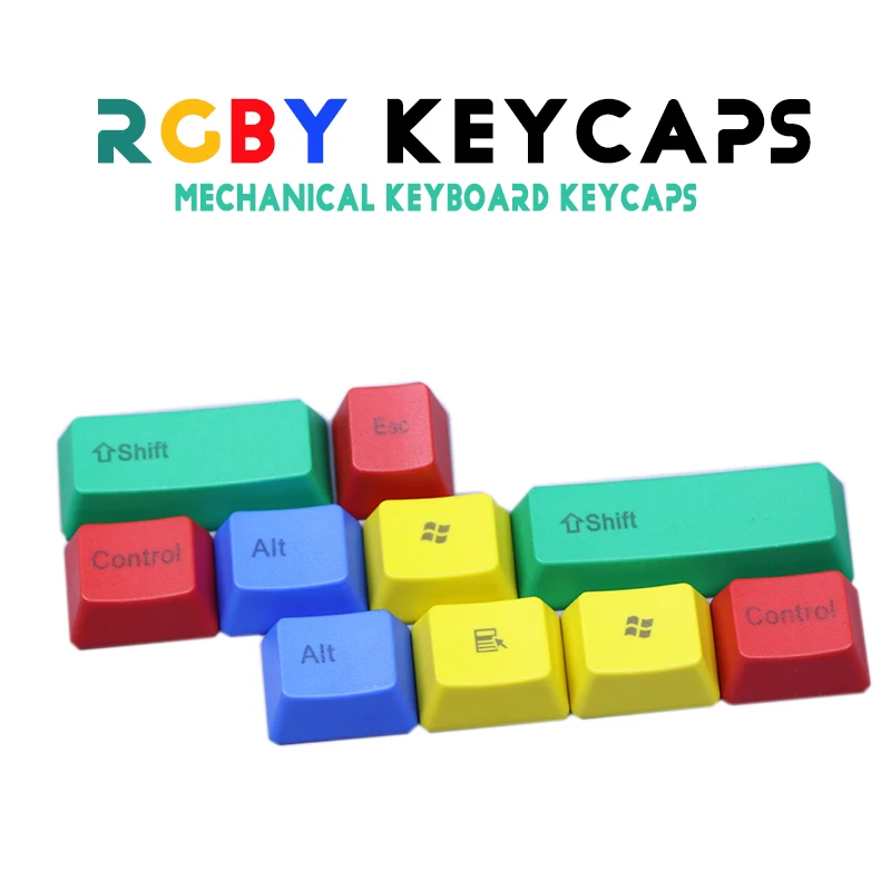 OEM профиль PBT RGBY CMYK модификаторы 10 клавиш лазерной гравировкой брелки для Cherry MX механическая клавиатура переключатель