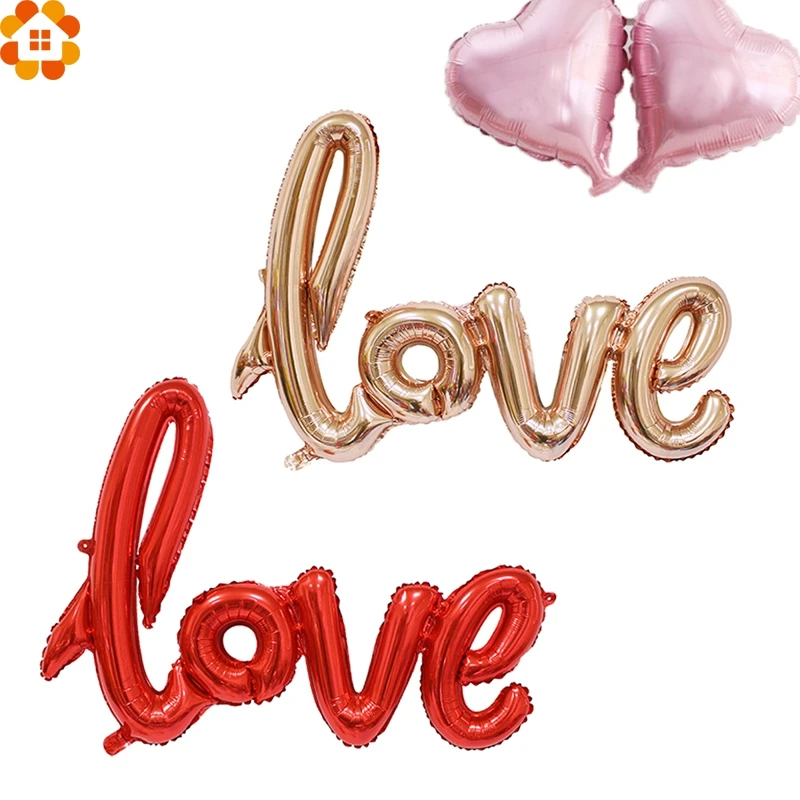 1 шт. воздушные шары с надписью Love большой фольгированный воздушный шар Декор для