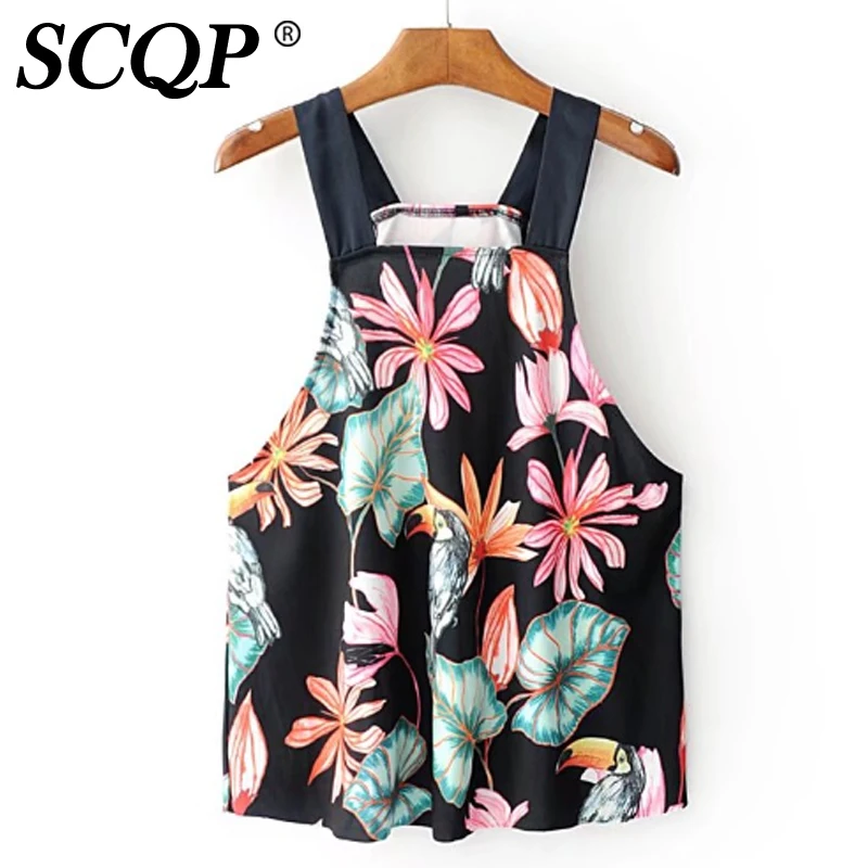 SCQP черный с цветочным принтом животного Для женщин Рубашки для мальчиков