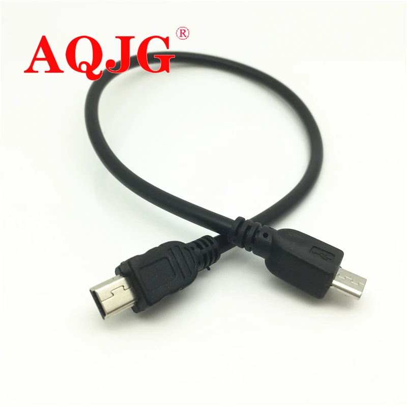 

1pc Mini USB Type B 5 Pin Male To Micro B Male 5 Pin Converter OTG Adapter Lead Data Cable 20cm