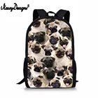 Custom Cute 3d Animal Mopu Dog, женский рюкзак, молодежная сумка через плечо для девушек, Женский Школьный рюкзак, карандаш, подарок на день Святого Валентина