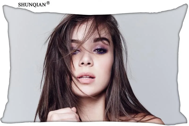 Новинка наволочка Hailee Steinfeld на молнии ремень размеров 45x35 см 40x60 45x75 50x75 (две