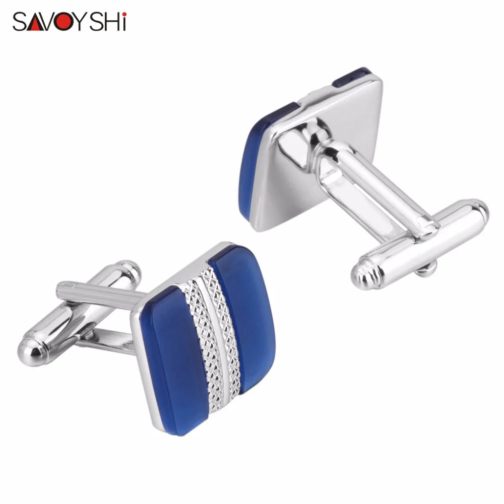 Роскошные фирменные запонки SAVOYSHI с камнями в форме кошачьего глаза высокое