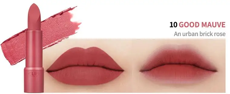 10 Good Mauve CLIO Rouge каблук бархат 3,4 г 10 цветов Матовая помада для женщин Lipliner водонепроницаемый стойкий макияж блеск для губ Корея Косметика - Цвет: 10 Good Mauve