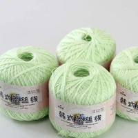 free shipping 4balls x50g new soft hand knitting high quality soft 100 cotton crocheted yarn d1