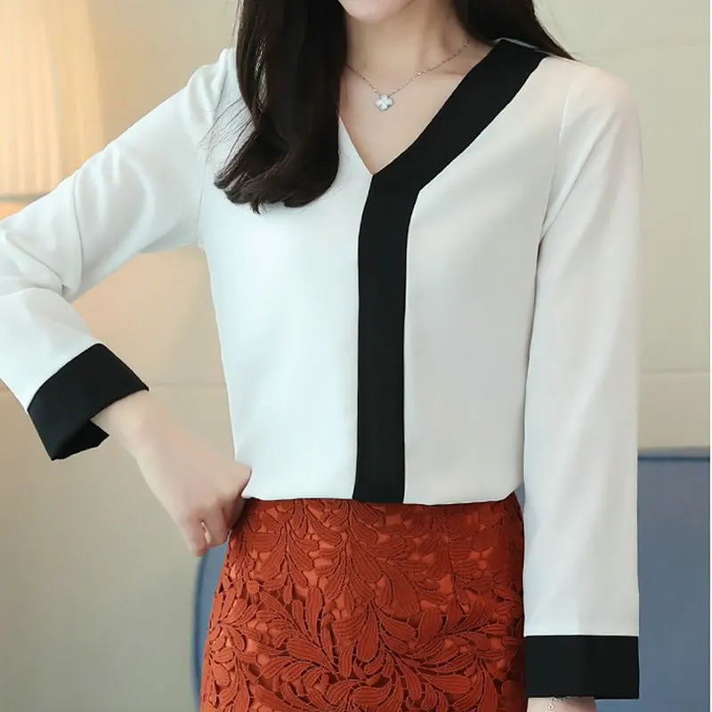 BOBOKATEER 2018 осень белые женские блузки рубашки blusas mujer de moda сорочка femme Свободные