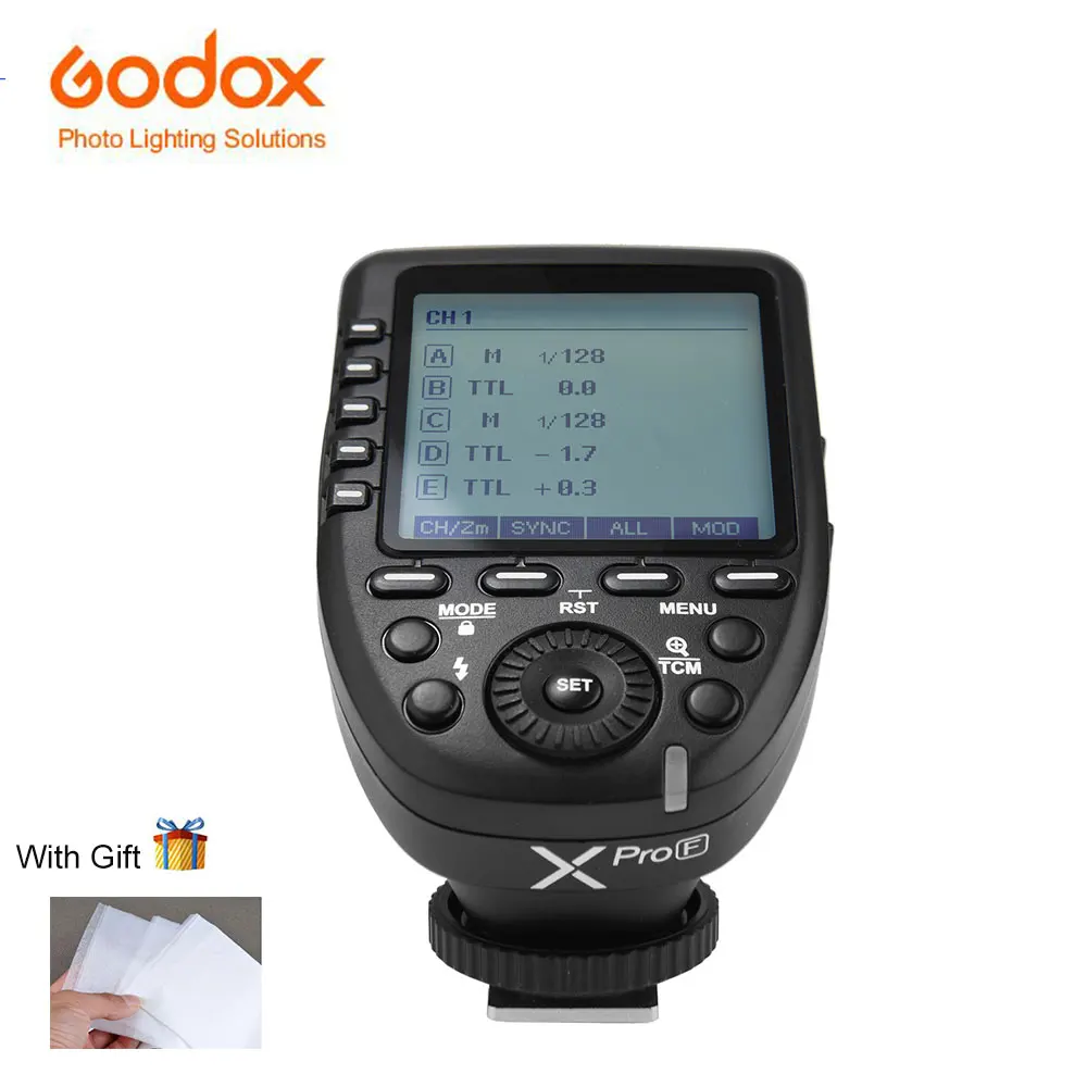 Godox xpro Xpro F 2 4 г ttl Беспроводной передатчик триггера 1/8000 s 5 группы кнопки для Fuji fujifilm