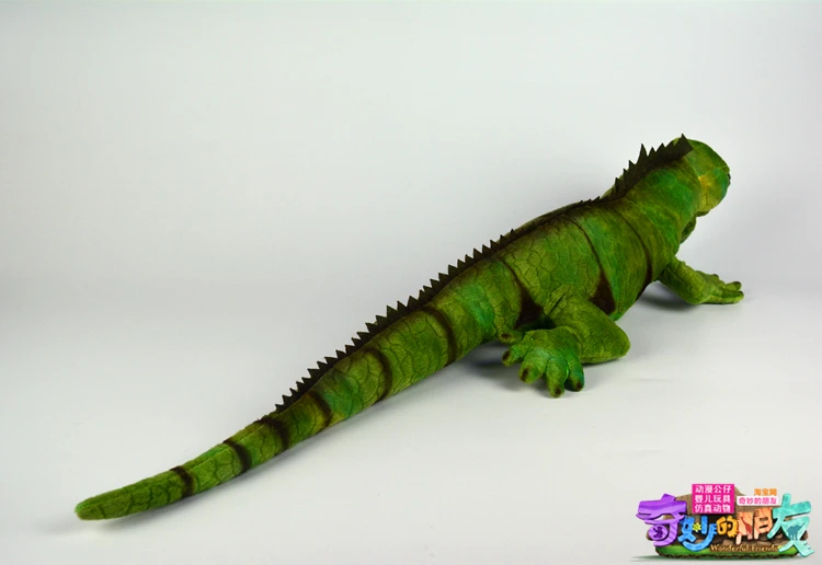 Зеленая ящерица персонализированная плюшевая игрушка хамелеон|toy chameleon|simulation